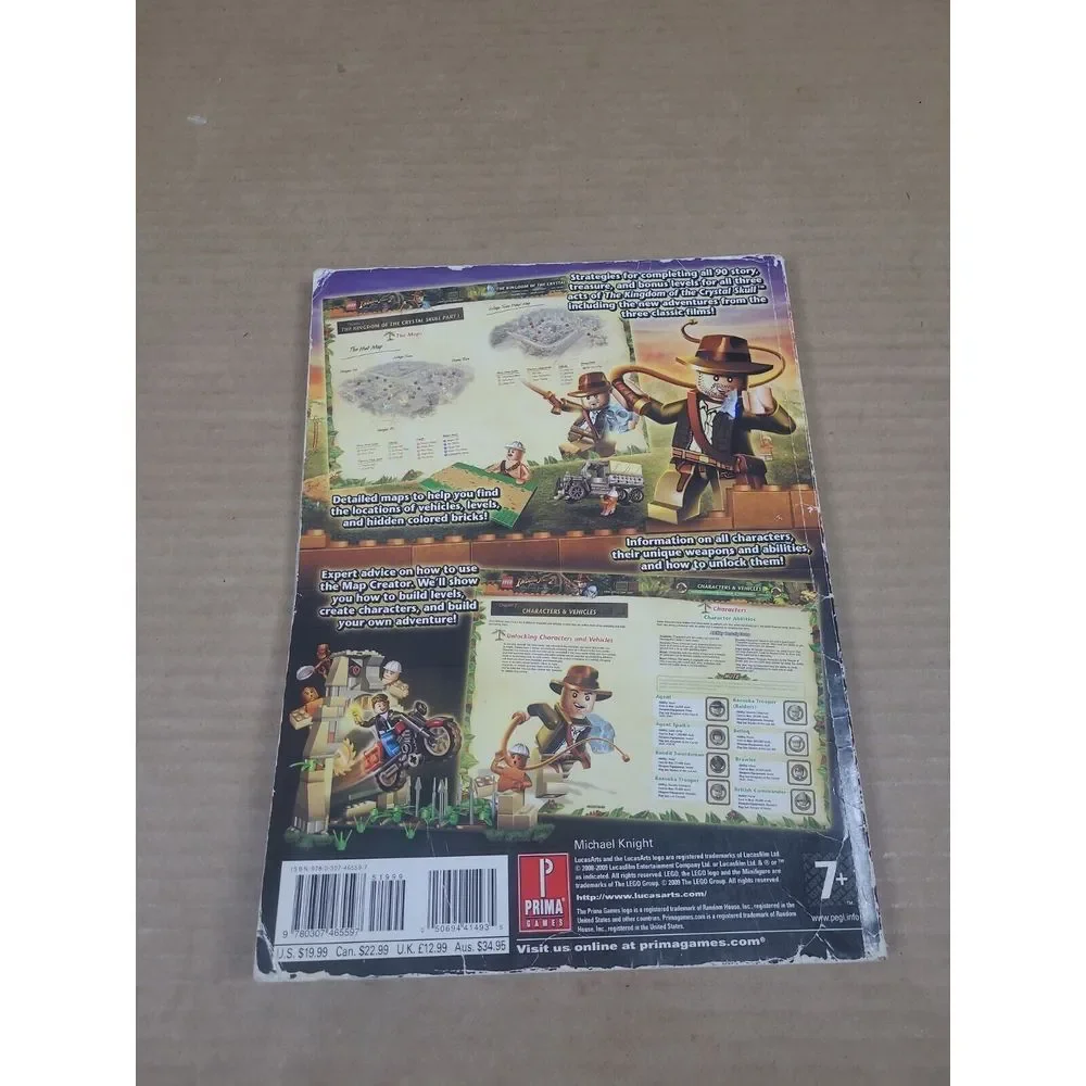 Lego Indiana Jones 2 Prima‎ Official Strategy Guide PS3 Xbox 360 Wii